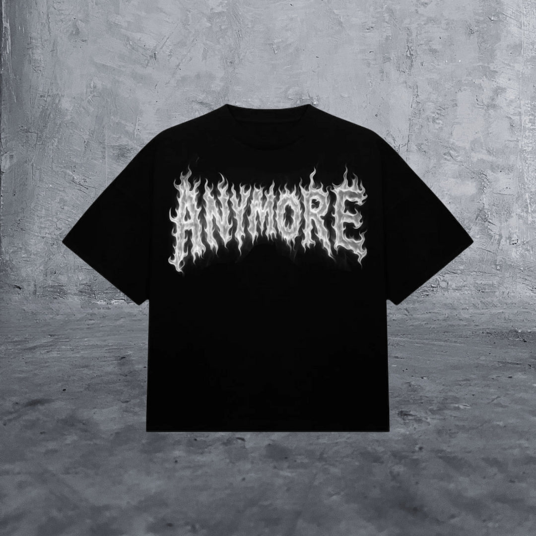 Anymore Tee - Anymore Cold Fire Tee T-Shirt Playera